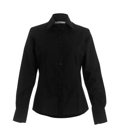 Kustom Kit Womens/Ladies Long Sleeve Business/Work Shirt (Black) - UTPC2510