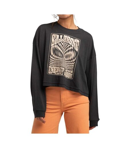 T-Shirt manches longues noir femme billabong go with flow