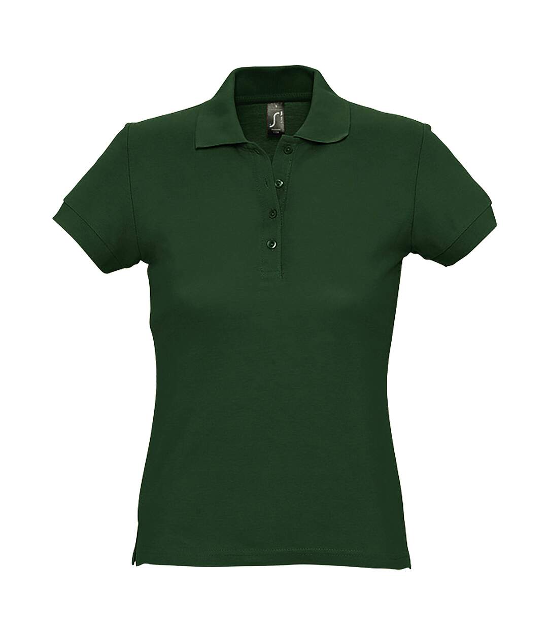 Passion polo 100% coton à manches courtes femme vert forêt SOLS-1