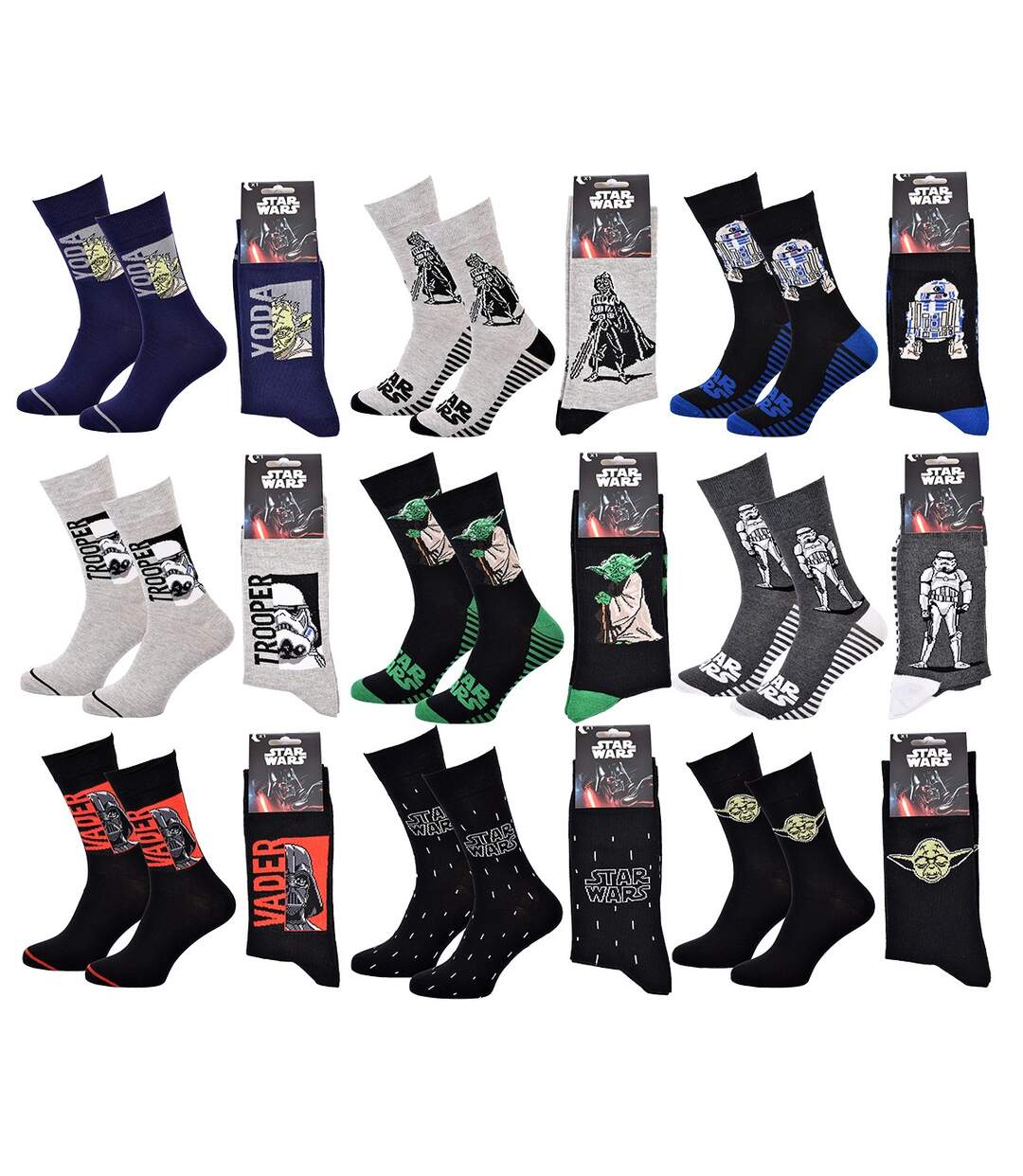 Chaussettes Pack Cadeaux Homme LICENCE Pack 9 Paires STW24