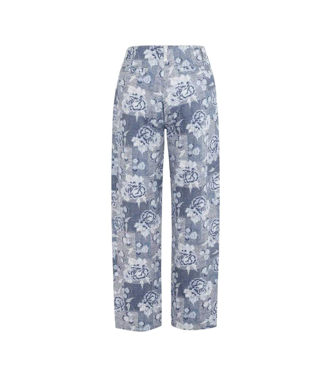 Womens/ladies Cotton Floral Jeans Blue Firetrap-2