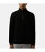 Mens Harlem Quarter Zip Top Black Patrick-1