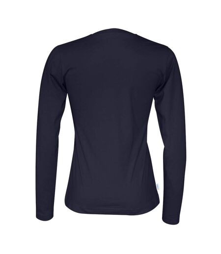 Womens/ladies long-sleeved t-shirt navy Cottover