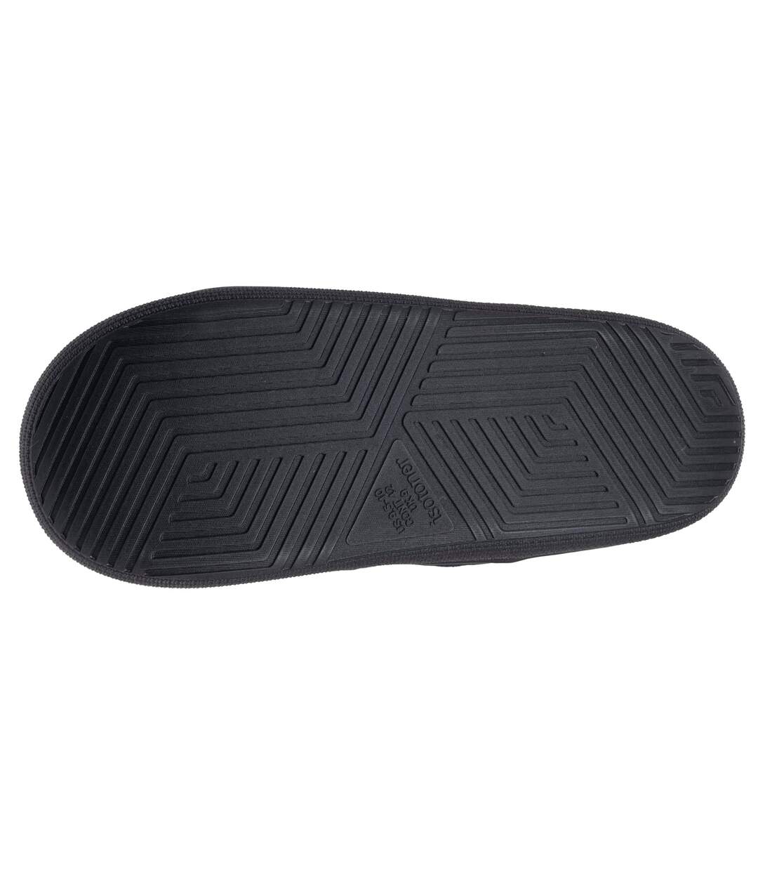 Isotoner Chaussons Mules homme microvelours semelle bloup extra confort-4