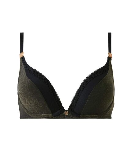 Soutien-gorge ampliforme coques moulées noir Lucie