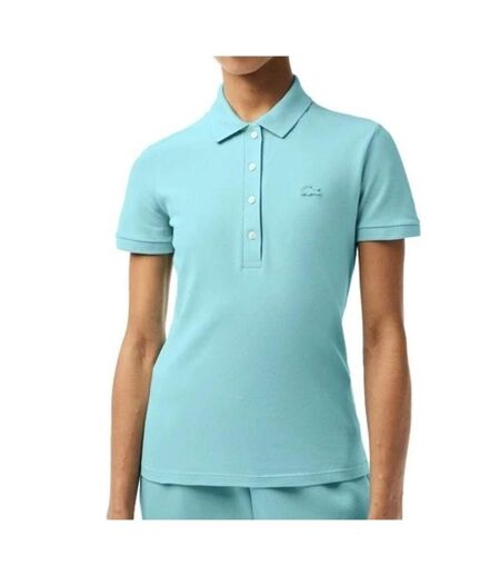 Polo turquoise femme lacoste pf5462-031