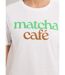 T-shirt col rond avec inscription Matcha-4