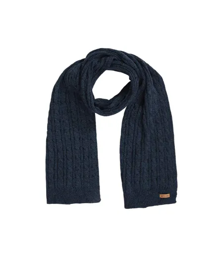 Drew Knitted Scarf One Size Navy Animal