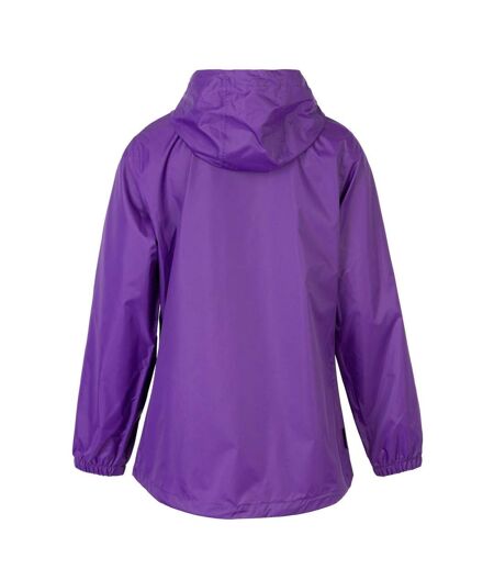 Womens/ladies Packaway Waterproof Jacket Purple Gelert