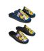 OZABI Pack de 2 Paires Pantoufles Mules Homme Fantaisie Motif Dessin Animé-3