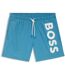 Short De Bain Motif/style Logo Homme Turquoise Vif Turquoise Pâle Boss-1