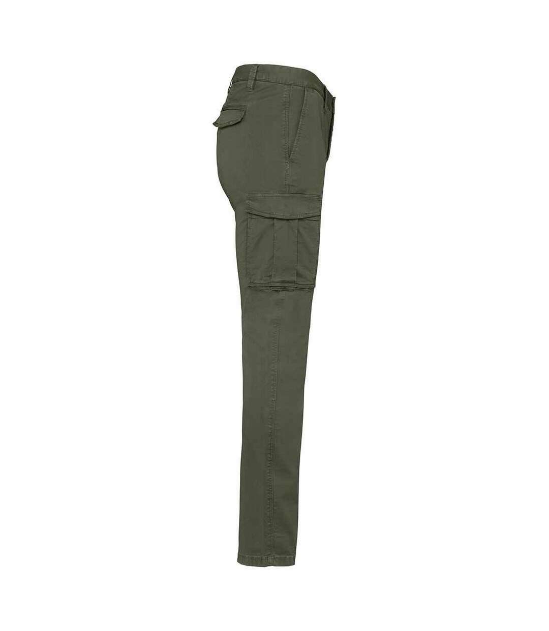 Pantalon cargo homme kaki délavé Native Spirit