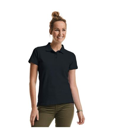 Russell Womens/Ladies Pure Organic Polo (Black) - UTBC4663
