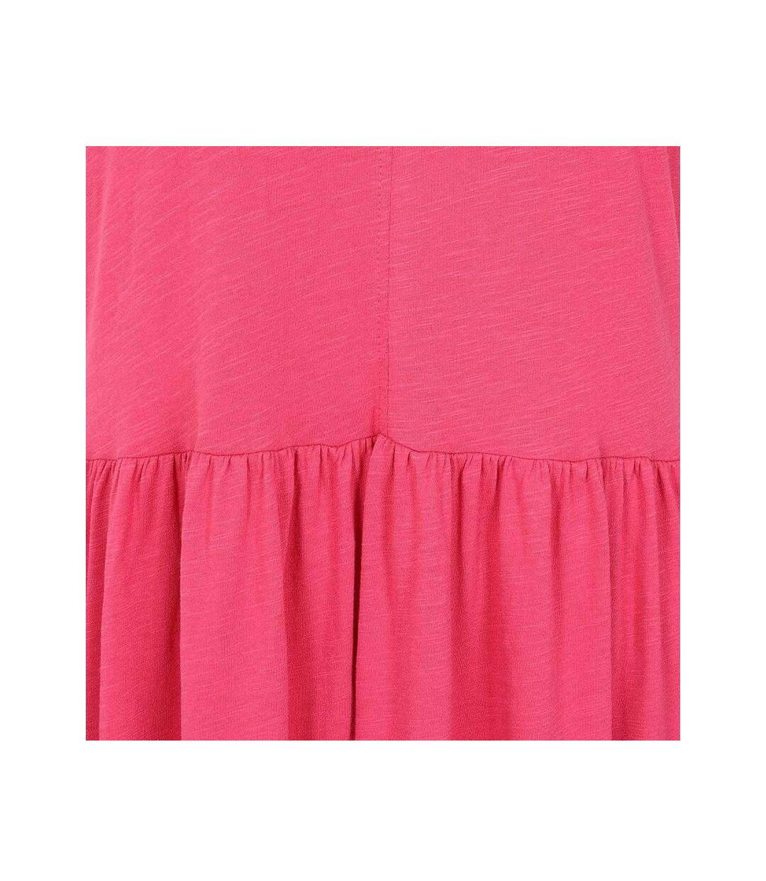 Womens/ladies Long Gathered Dress Cherry Lazy Jacks-3