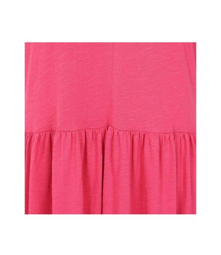 Womens/ladies Long Gathered Dress Cherry Lazy Jacks