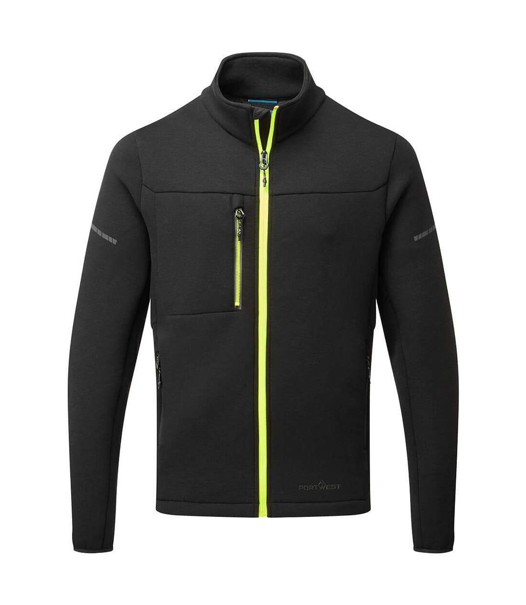 Mens Technical Fleece Jacket Black Portwest-2