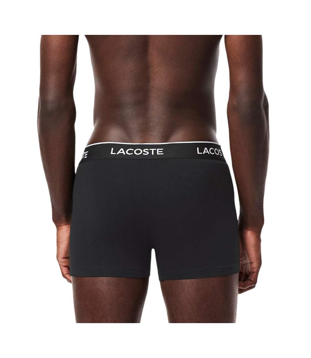 x3 boxers noires homme lacoste 5h1300 - l-2