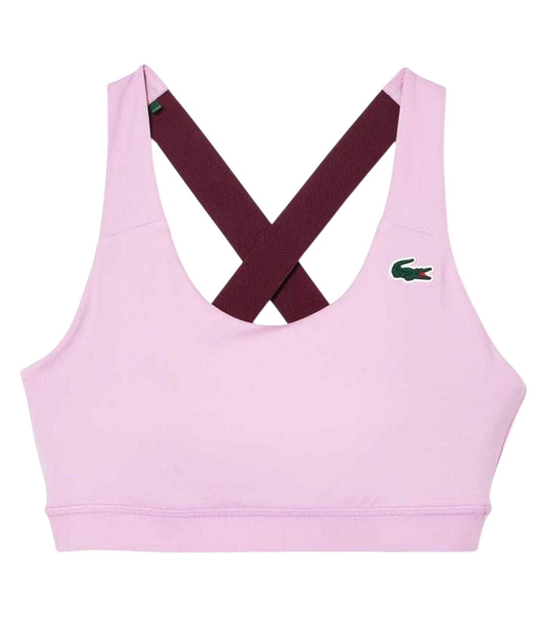 Womens/ladies Stretch Breathable Bralette Pink Lacoste-1