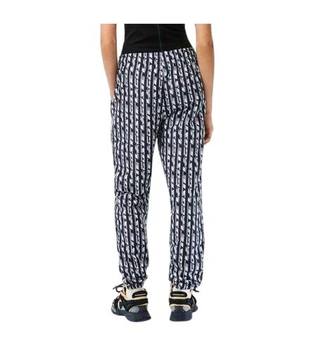 Pantalon De Jogging Motif/style Rayure Verticale Femme Noir Bleu Lacoste