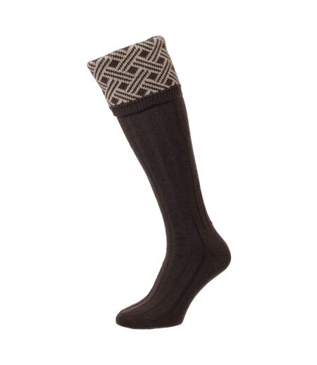 HJ Hall - Chaussettes de Chasse Homme Laine Mérinos Jacquard Chaudes