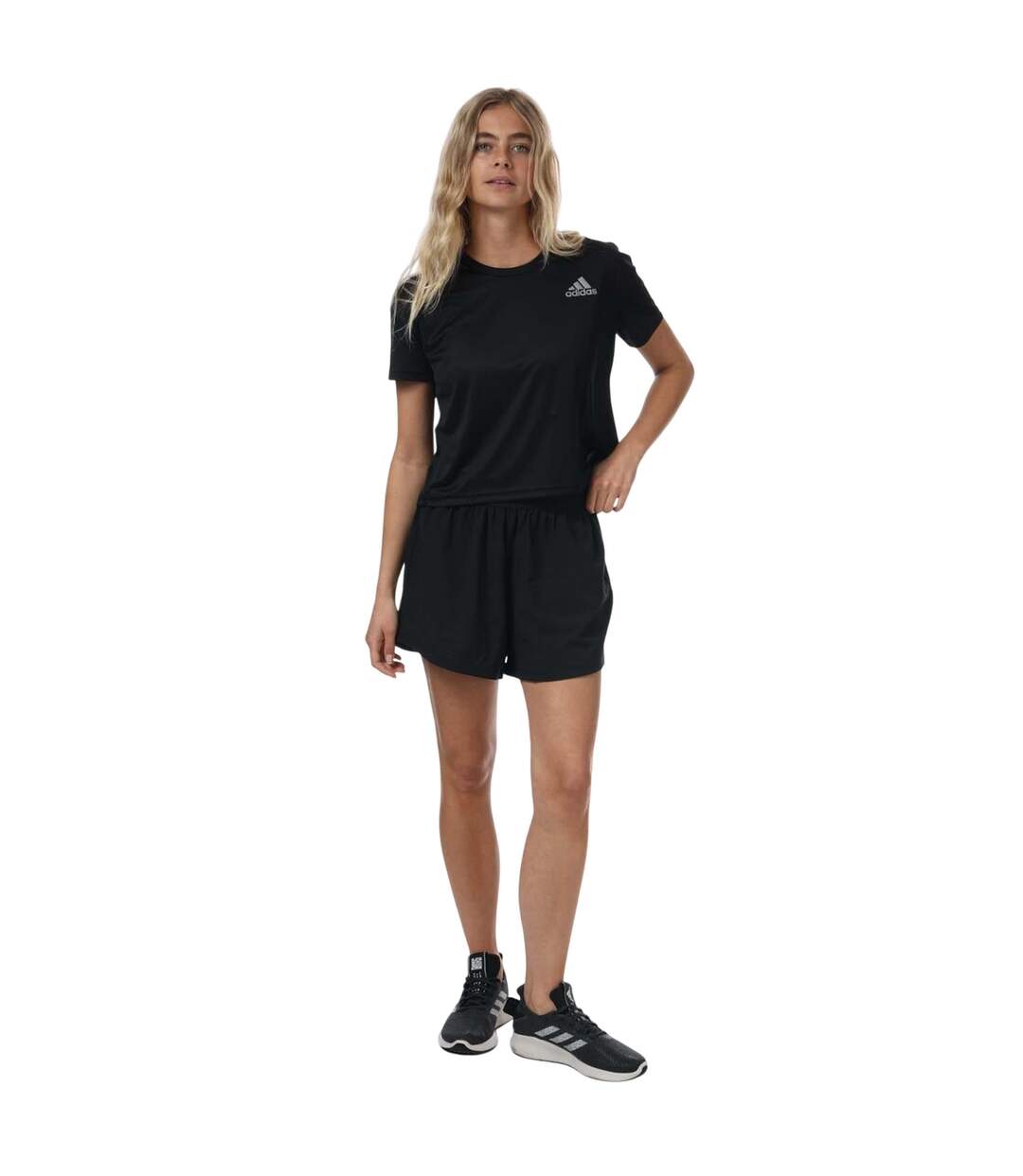 Short Femme Noir Adidas-1