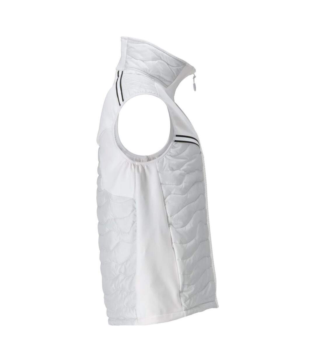 Womens/ladies Customised Cli Thermal Gilet White Mascot-4