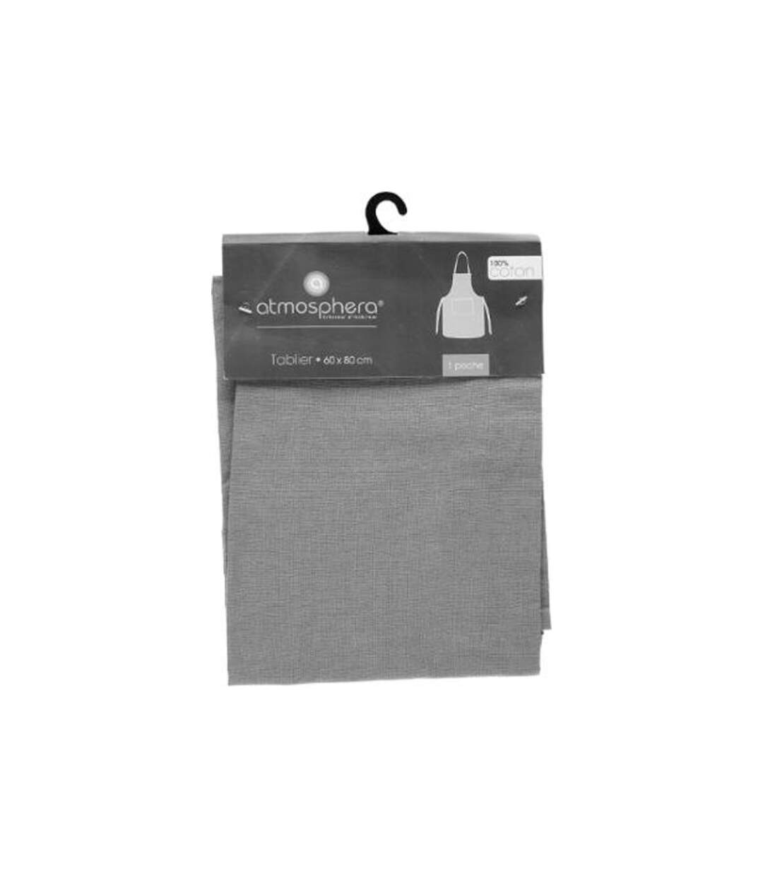 Tablier de Cuisine Coton 80cm Gris Clair-3