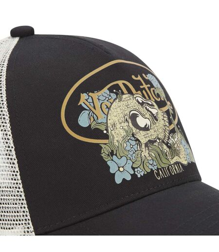 Casquette baseball avec filet femme avec print Vegetal Skull Vondutch