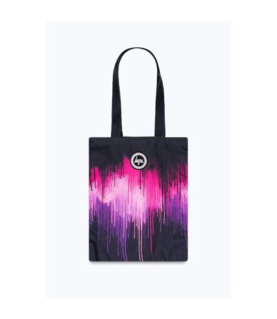 Hype Drips Tote Bag (Black/Purple/Pink) (One Size) - UTHY8320