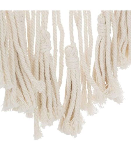 Déco Murale Macramé Soline 77cm Blanc