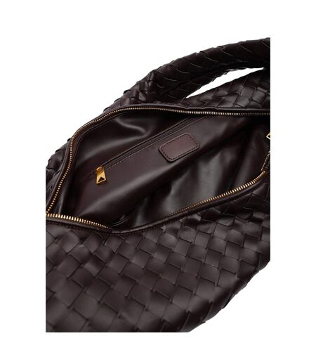 Womens/ladies Knotted Shoulder Bag One Size Brown Where's That From
