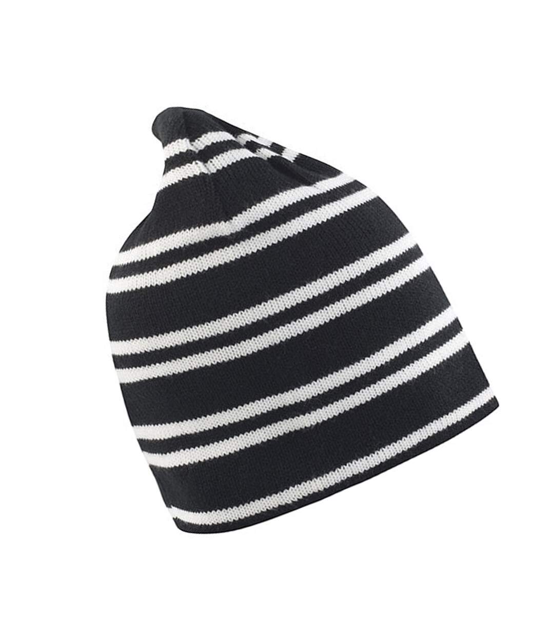 Bonnet Team Blanc Noir Result Winter Essentials-3