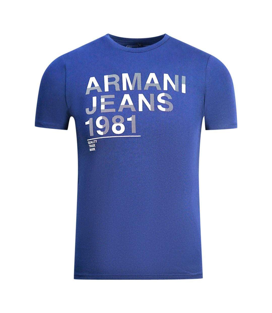 T-shirt Motif/style Logo Homme Bleu Armani Jeans-1