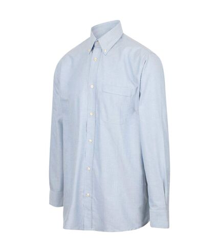 Henbury Mens Classic Oxford Long-Sleeved Formal Shirt (Blue) - UTPC6187