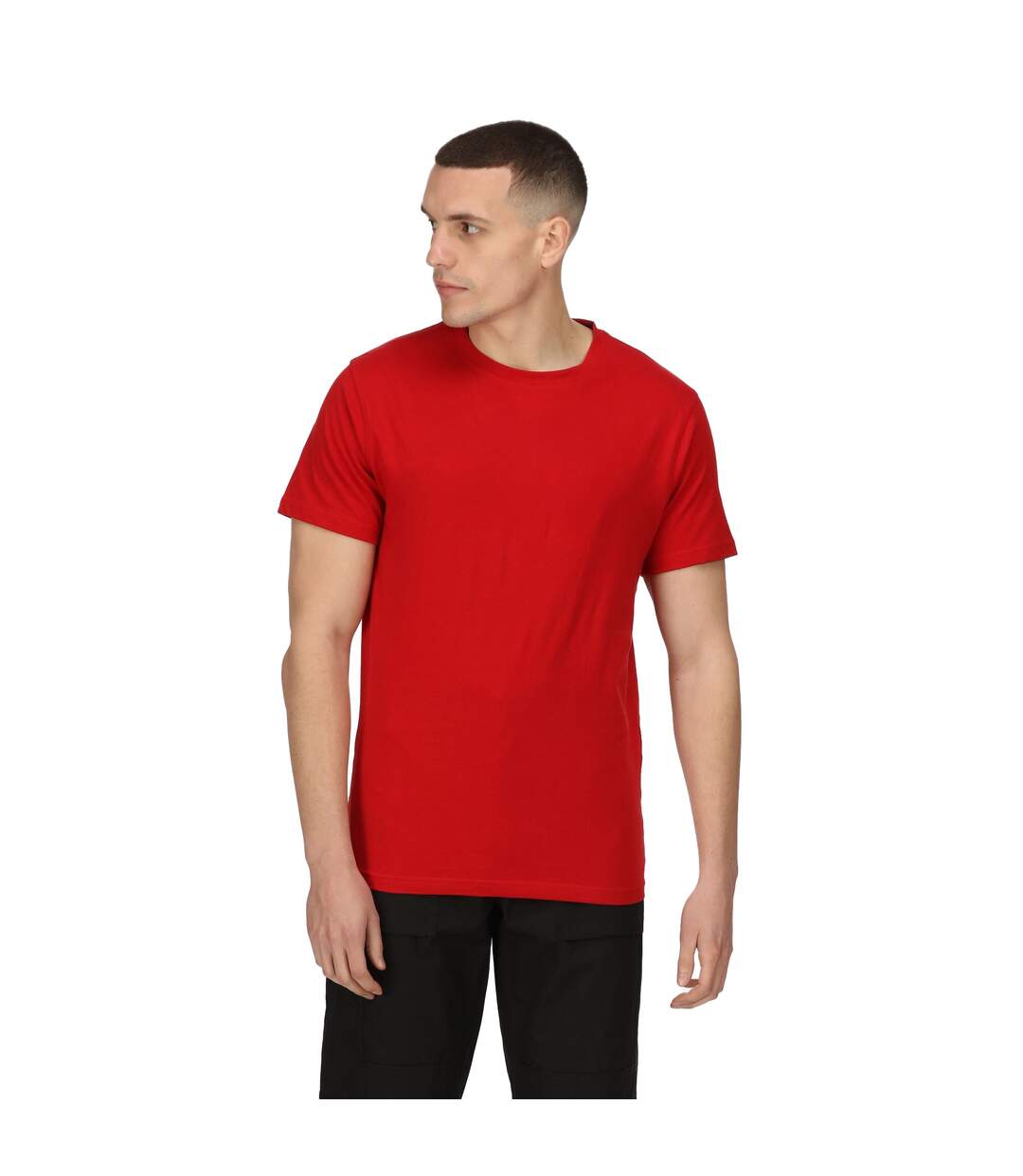 Mens pro cotton soft touch t-shirt classic red Regatta-3