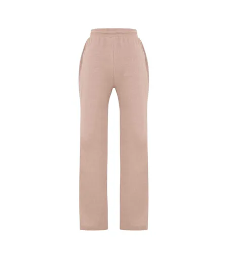 Womens/ladies Ribbed Wide Leg Sweatpants Mocha I Saw It First