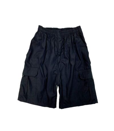 Bermuda homme décontracté - Couleur noir - Cordon taille