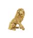 Statue Lion Assis Shant 55cm Or-1