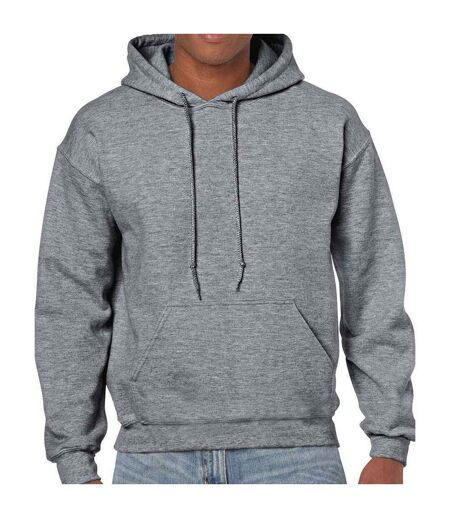 Unisex adult heavy blend hoodie graphite heather Gildan