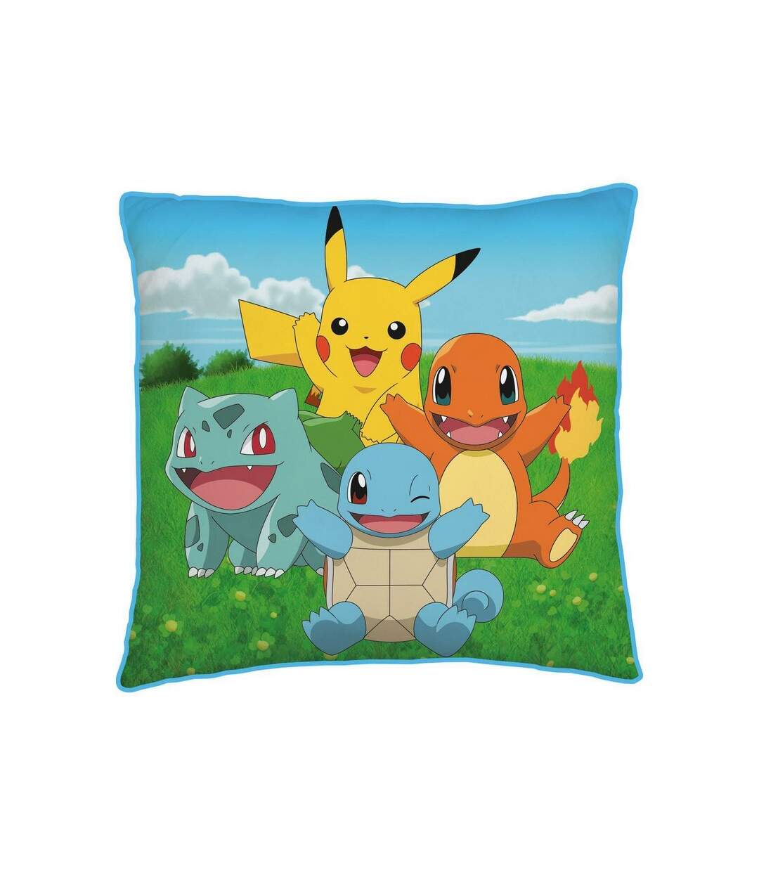 Square filled cushion 40cm x 40cm multicoloured Pokemon