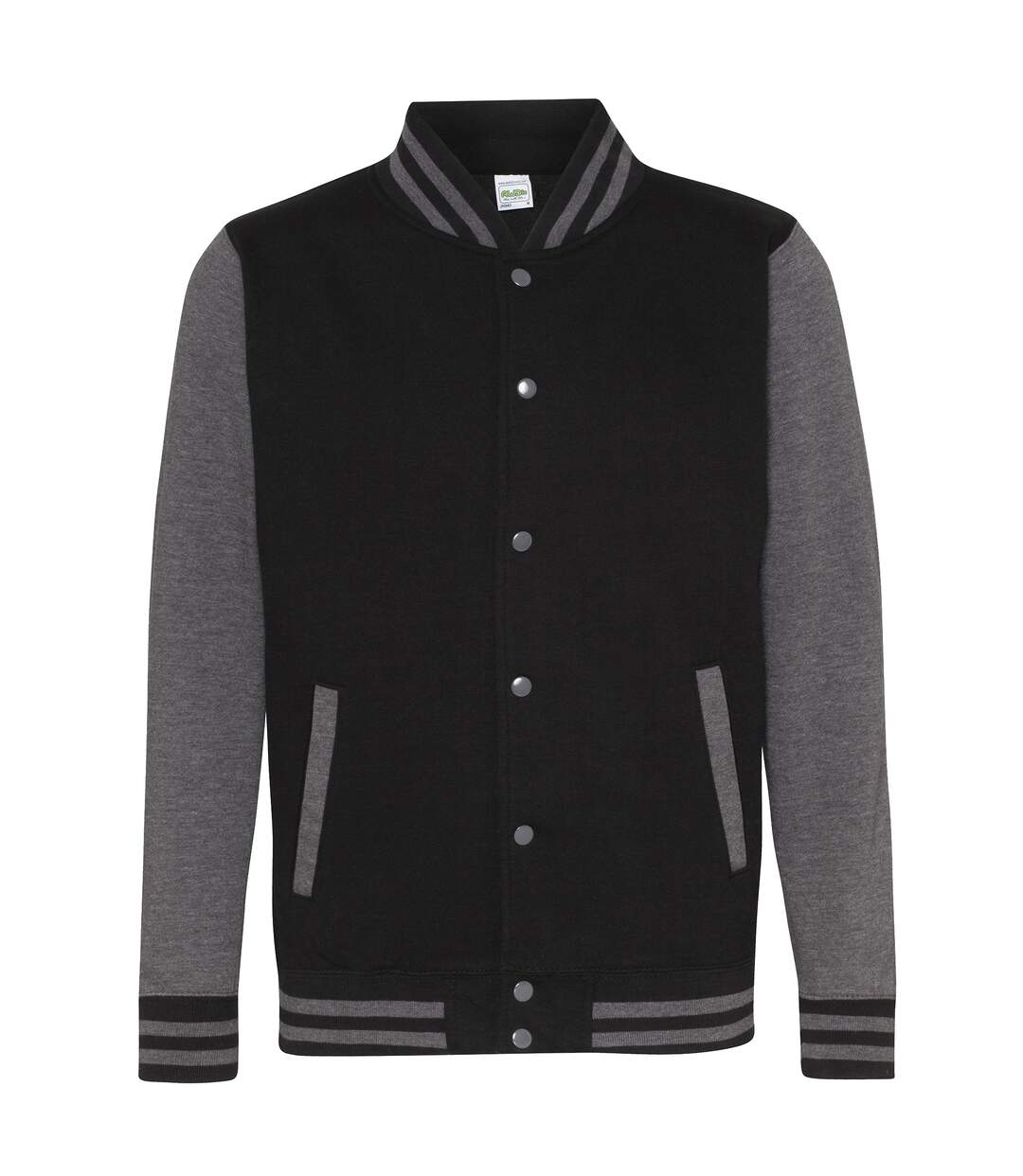 Blouson d´université adulte noir / gris foncé Awdis