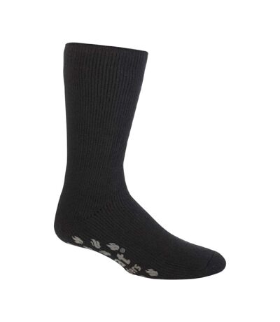 Mens Winter Non Slip Thermal Slipper Socks with Grips