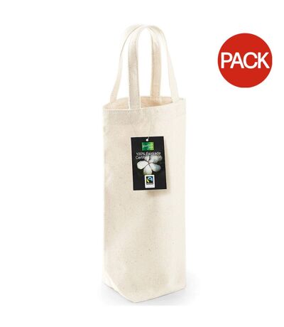 Lot de 2  Sac pour bouteille taille unique naturel Westford Mill