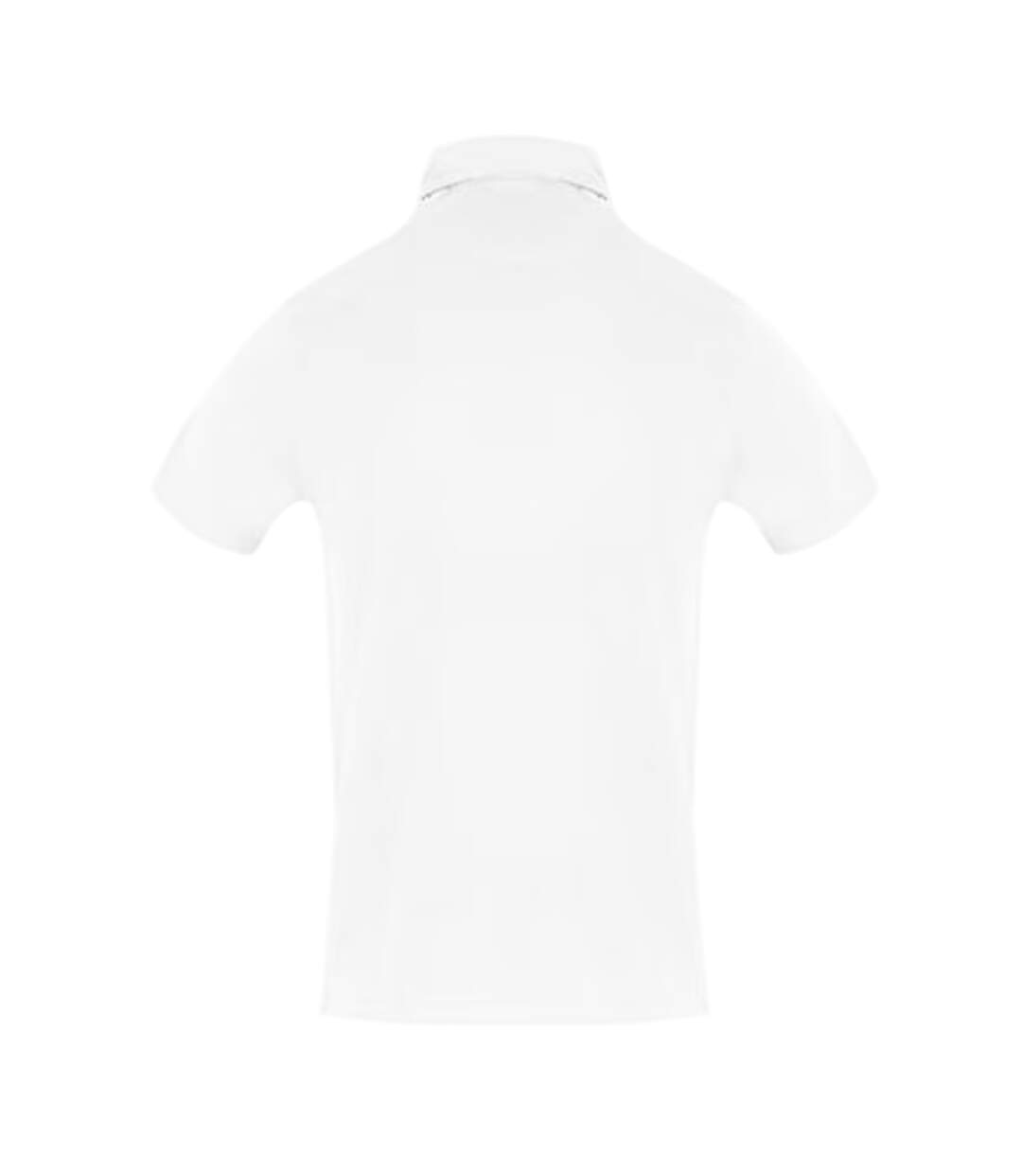 Mens Logo Pique Polo Shirt White Aquascutum-2
