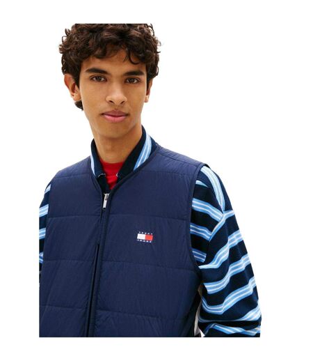 Mens Flag Logo Quilted Gilet Night Navy Tommy Jeans