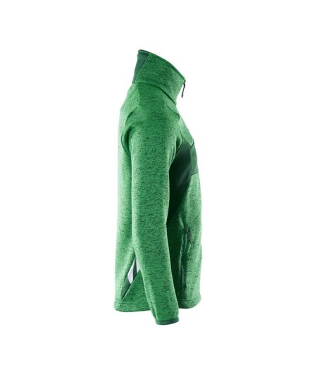 Mens Accelerate Knitted Jacket Grass Green Green Mascot