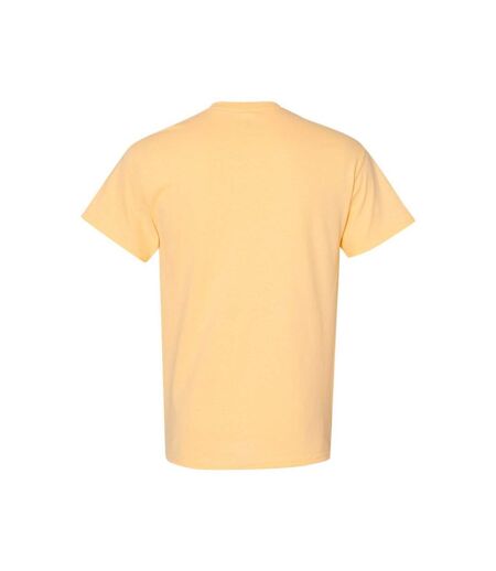 T-shirt Manches Courtes Homme Jaune Pâle Gildan