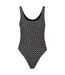 Maillot De Bain 1 Pièce Style Monogramme Mimi Femme Noir Boss-2