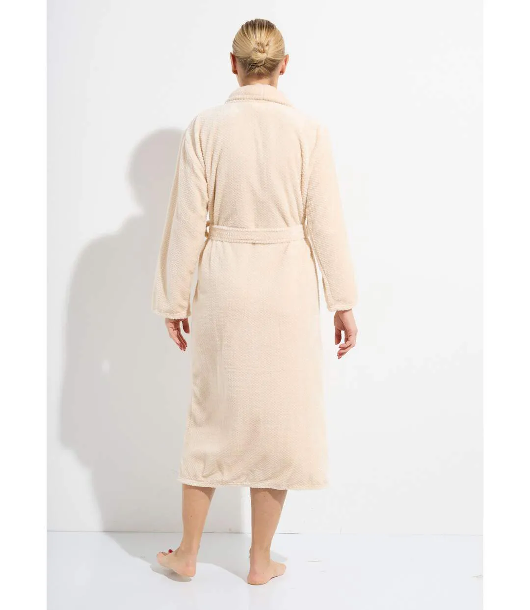 Peignoir long en polaire fantaisie-2