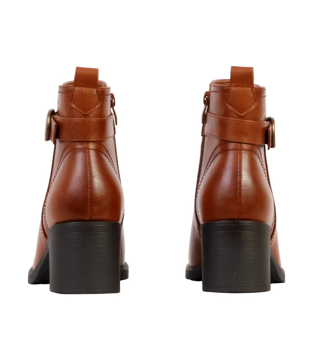 Bottines à Talon Zip Super Mode-4
